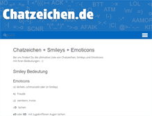 Tablet Screenshot of chatzeichen.de